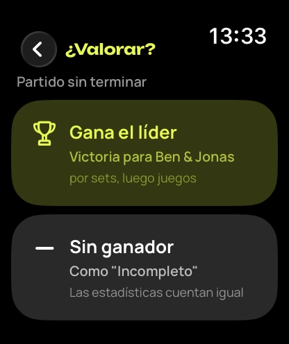 Apple Watch pregunta al acabar el tiempo: ¿cómo puntuar?